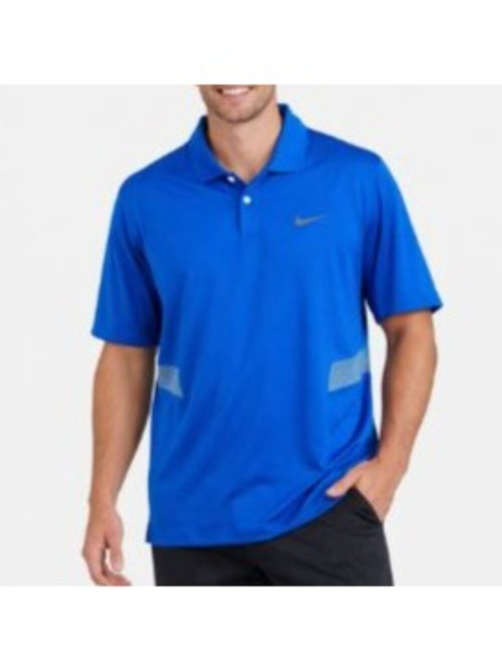 Nike Dri Fit Golf Polo Shirt XXL Blue Lightweight Athletic Summer